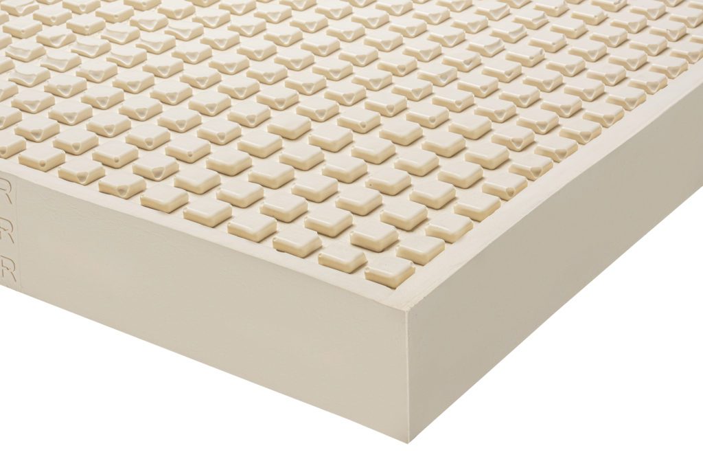 Mango natural latex embossed mattress to help against bedsores.